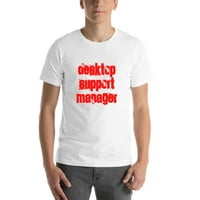 Мениджър за поддръжка на десктоп Кали стил с къс ръкав от памучна тениска от неопределени подаръци