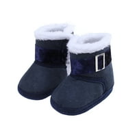 Gueuusu Toddler Boots Premium Soft Anti-Slip Ole Warm Winter Boots за бебета бебешки момичета
