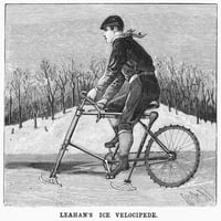 Лед Velocipede, 1896. лед Velocipede на N'Leahan. Гравиране, американска, 1896. Печат на плакати от