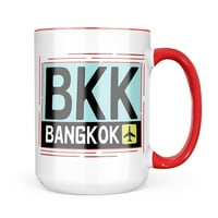 Код на летището на Neonblond BKK Bangkok Държава: Тайландска халба подарък за любители на чай за кафе