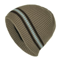 На открито зима неутрален за възрастни запазете топли шапки за печат плюшени плетени вълнени шапки бейзболни шапки khaki