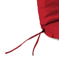 Йордания производство Сънбрела 72 22 жокей червени твърди правоъгълни Открит шезлонг възглавница с връзки и закачалка контур