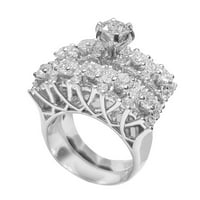 Бижута тийнейджъри розов диамантен пръстен, диамантен пръстен на Свети Валентин, розов пръстен, диамант, пръстен на шпаковете, лек пръстен, нов творчески пръстен, може да бъде подреден, за да носи женски модни