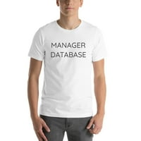 Тениска от тениска с къса ръкав на базата данни на мениджър с неопределени подаръци