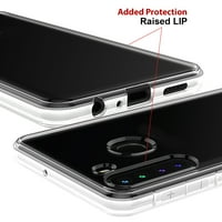 Vibecover Slim Case, съвместим за Samsung A 5G, Total Guard Flet TPU капак, протектор на стъкления екран, вкл., Deer Pink