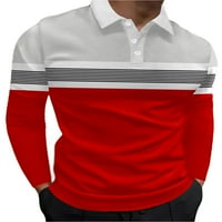 Colisha мъже поло риза ревера шия блуза с шлипени върхове Атлетичен голф тениски с дълъг ръкав стил b 2xl