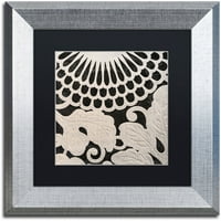 Търговска марка изобразително изкуство Стилски Ив платно изкуство по цвят Пекарна Черен мат, сребърна рамка