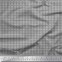 Soimoi Rayon Fabric Геометрична малка печат тъкан по двор широк