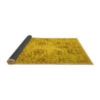 Ahgly Company Indoor Rectangle Персийски жълти традиционни килими, 5 '7'