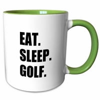 3Drose яжте голф за сън. Забавни текстови подаръци за любители на голф и професионални голфъри - два тона зелена халба, 15 -унция