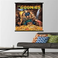 The Goonies - Плакат за един лист стена с магнитна рамка, 22.375 34