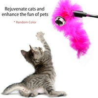 Турция перо котка пръчка играчка забавна перо камбанария за кацане на пръчка тел за преследване на пръчка коте