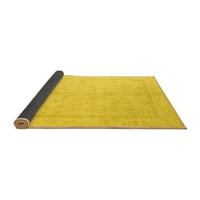 Ahgly Company вътрешен правоъгълник ориенталски жълти традиционни килими, 7 '10'