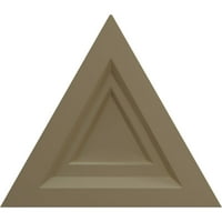Ekena Millwork 19 W 5 8 H 1 8 P Триъгълник таван медальон, ръчно рисувана ръжда
