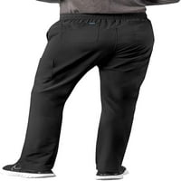Adar Addition Scrubs за мъже - Slim Fear Cargo Cradstring Pants - A - Черно - 2x