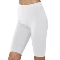 Puntoco Women Pants Clearance, дамски йога гамаши фитнес, работещи с фитнес дами солидни спортове Активни панталони Уайт 10