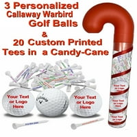 персонализирани топки за голф по поръчка бонбони-тръстика опаковки