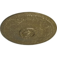 Ekena Millwork 1 8 Od 3 4 P Bailey таван медальон, ръчно рисуван в Мисисипи кал
