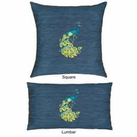 Linum Home Textiles Denim Декоративна квадратна възглавница 18 18