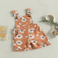 Huakaishijie 3-7Years Kid Girl Jumpsuit & Rompers Големи деца GADS FLORAL SUPDENDER Shortall