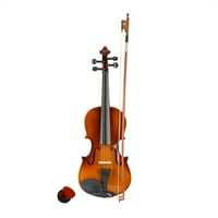 TCBOSIK Акустичен комплект за цигулка дърво цигулка с калъф лък Rosin за тийнейджъри начинаещи, естествено