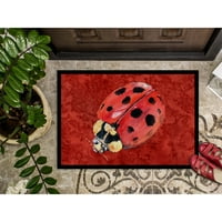 Carolines Treasures 8870MAT Lady Bug на наситено червено на закрито или на открито 18x27, 27 L 18 W, Multicolor