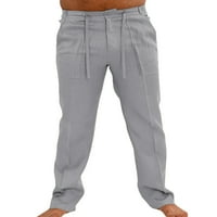 Мъжки лятна модна масивна цветова еластична теглене на разхлабени панталони