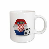 3Drose Huratia Soccer Ball, керамична халба, 15-унция