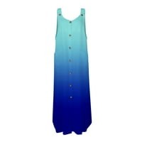 Podplug спагети каишка MIDI рокля Женска модна печатница без ръкави регулируема прашка рокля размер: m