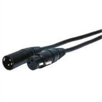 Изчерпателен XLRP-PP-3-ва стандартна серия XLR щепсел към Jack Audio Cable Black