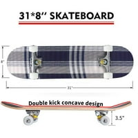 Розов флот омбре кариран текстуриран безпроблемен модел, подходящ за моден външен скейтборд дълги дъски 31 x8 Pro Complete Skate Board Cruiser