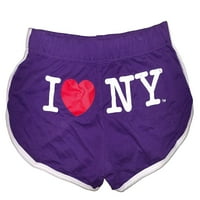 Love NY Summer Shorts Дами лилав XS