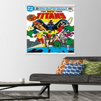 Комикси - Тийнейджърски титани - Новият тийнейджърски титани Стенски плакат с дървена магнитна рамка, 22.375 34