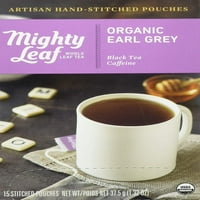 Mighty Leaf Tea Органичен Ърл сив ръчно зашити чаени торбички за чай, CT