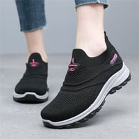 NSENDM Женски класически Slip-On Comfort Fashion Sneaker Sneakers for Women Trendy Black 38