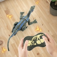 Дистанционно управление Динозавър играчки 2.4GHz Презареждаща се шейк глава и опашка за електронни домашни любимци и симулационни детски подаръци