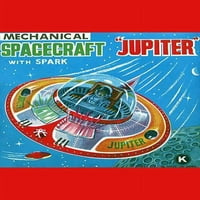 Механичен Космически Кораб Юпитер-Изобразително Изкуство Платно Печат