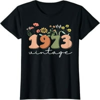 Години реколта 50-ти рожден ден тениска с диви цветя