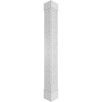 Екена мелница 8 в 10' ч занаятчия класически квадратни не-конусовидни Дърворезба колона с стандартен капитал и стандартна база