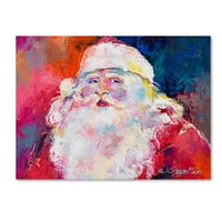 Търговска марка изобразително изкуство 'Дядо Коледа' платно изкуство от Ричард Уолич