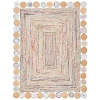 Кейп Код Кайл сплетен килим, 9 '12', бежово мулти
