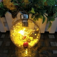 Daiosportswear Clearance Коледа светещ висулка светещ коледна топка коледно дърво декорация топка