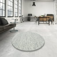 Ahgly Company Machine Pashable Indoor Round Съвременни килими от тъмно злато, 5 'кръг