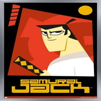 Самурай Джак - Плакат за червена стена, 22.375 34