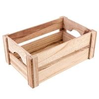 Творчески реколта кошница за съхранение на дърва дървен организатор за съхранение на дома