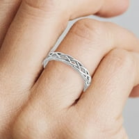 Комплекти за годежен пръстен за жени кухи пръстени Европейски и американски годежа опашка сватбен подарък кафяв