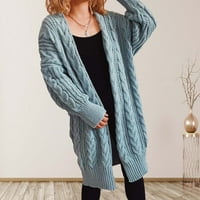 Viadha Women's Fashion Witlet V-образно деколте с дълъг модел жилетка с дълъг ръкав пуловер пуловер