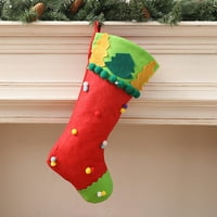 Коледни украшения Нови украса орнаменти Празнични бонбони чанта Не тъкани сладки коледни чорапи