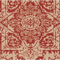 Открит ИНД139К Липа колекция червен крем килим
