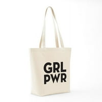 Cafepress - Girl Power Tote Bag - Естествено платно чанта, плат от плат